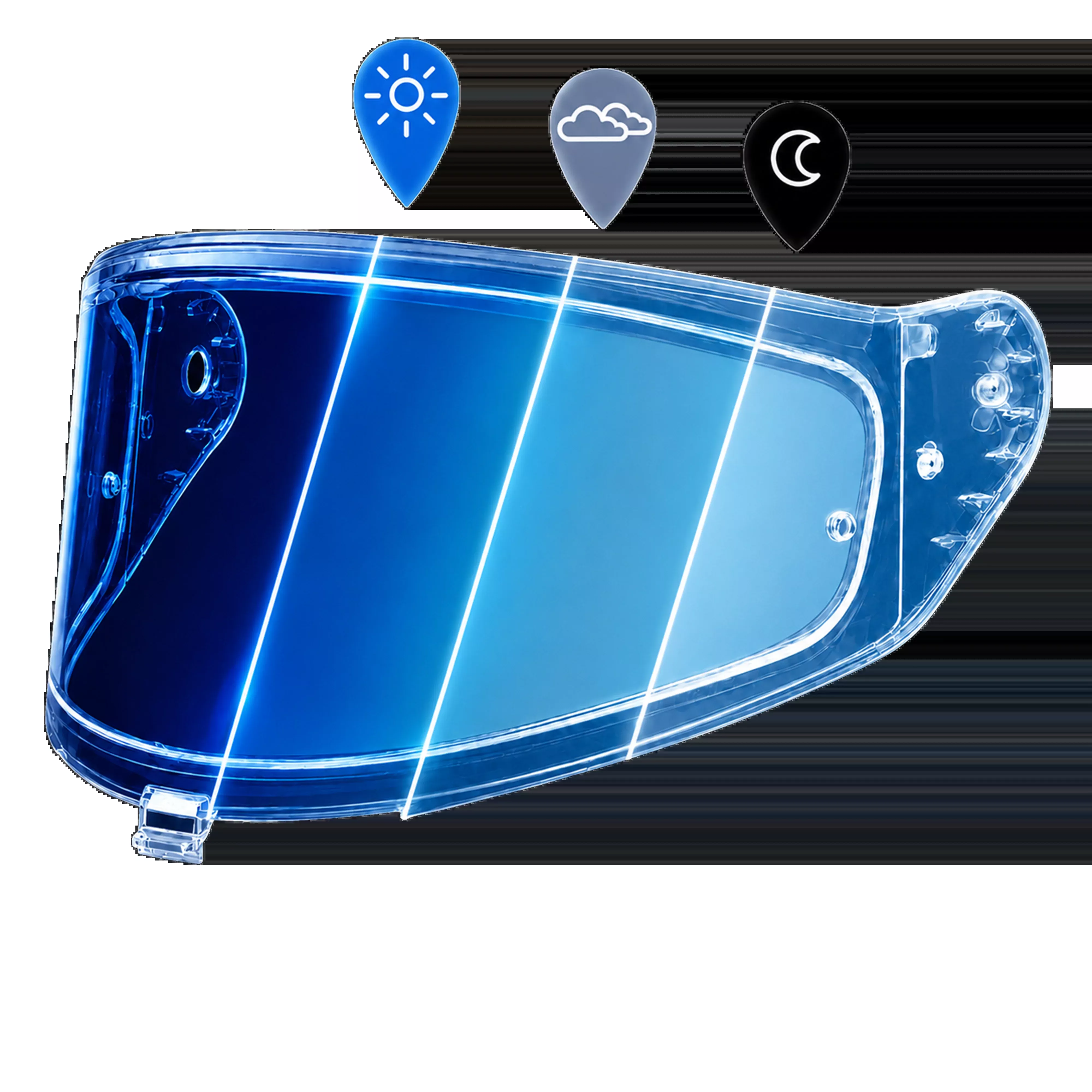 Rogue Shield Outer- Photochromic Blue