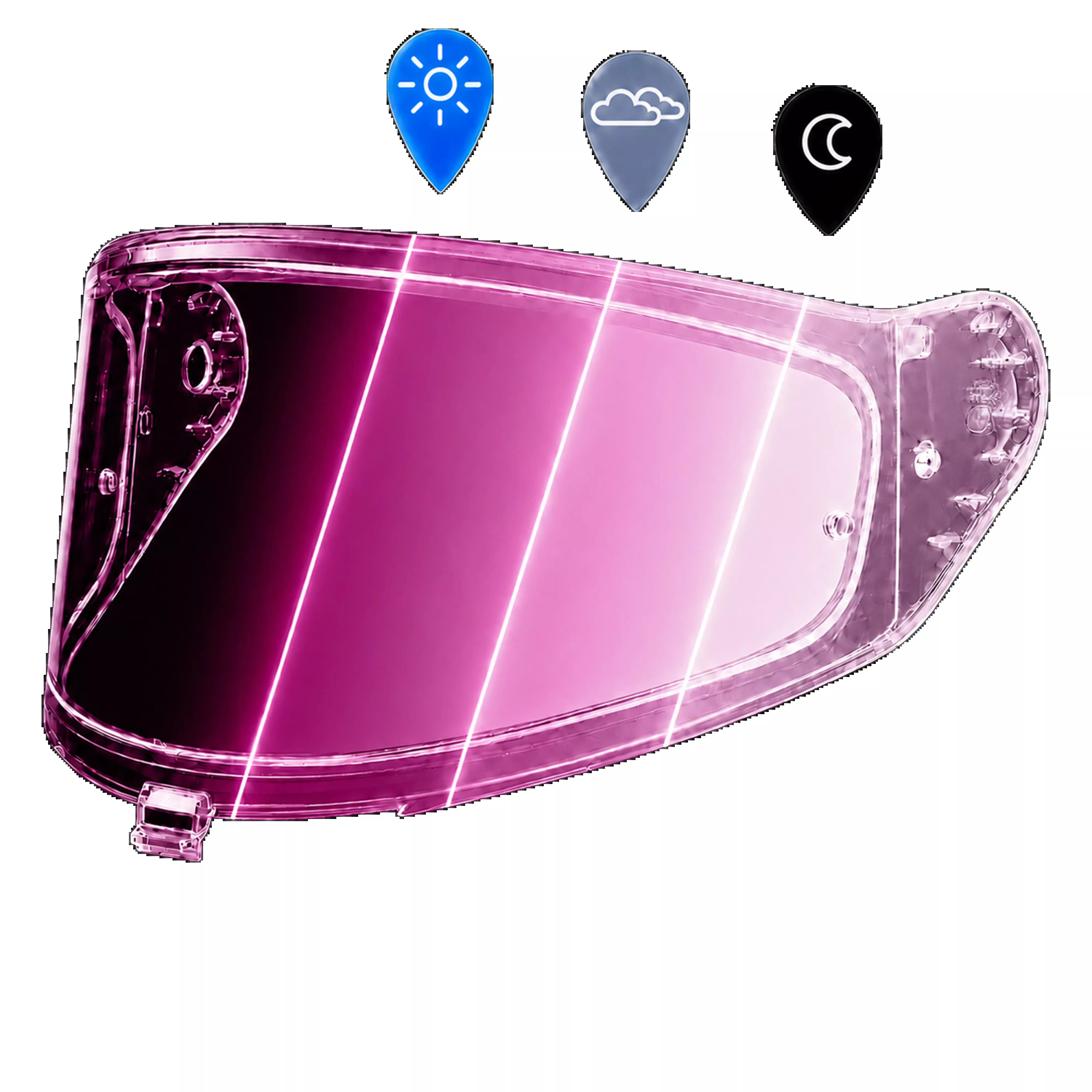 Rogue Shield Outer- Photochromic Pink