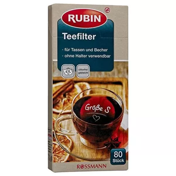 Rubin Tea Filter - Compact & Easy Tea Serving Solution for Tea Enthusiasts