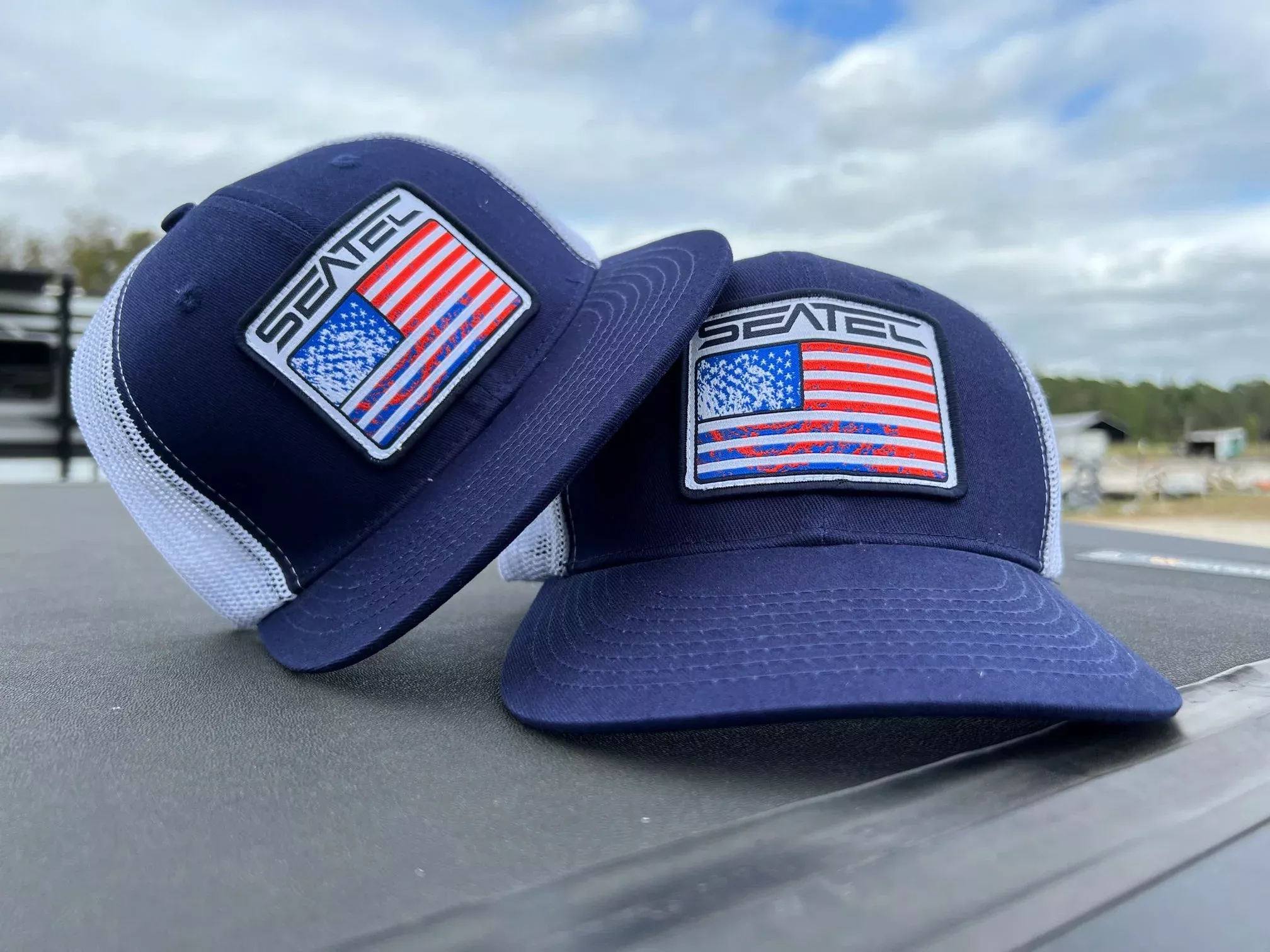 RWB Flat Bill Trucker Hat