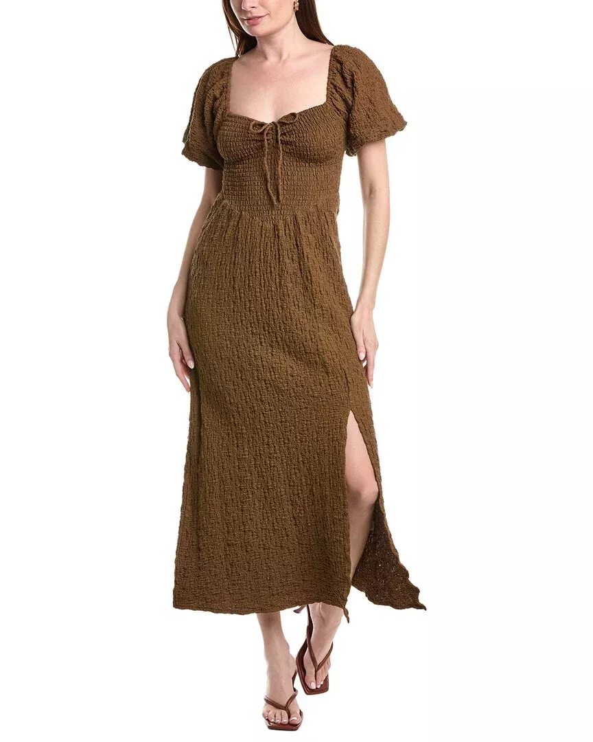 Saltwater Luxe Textured Midi Dress