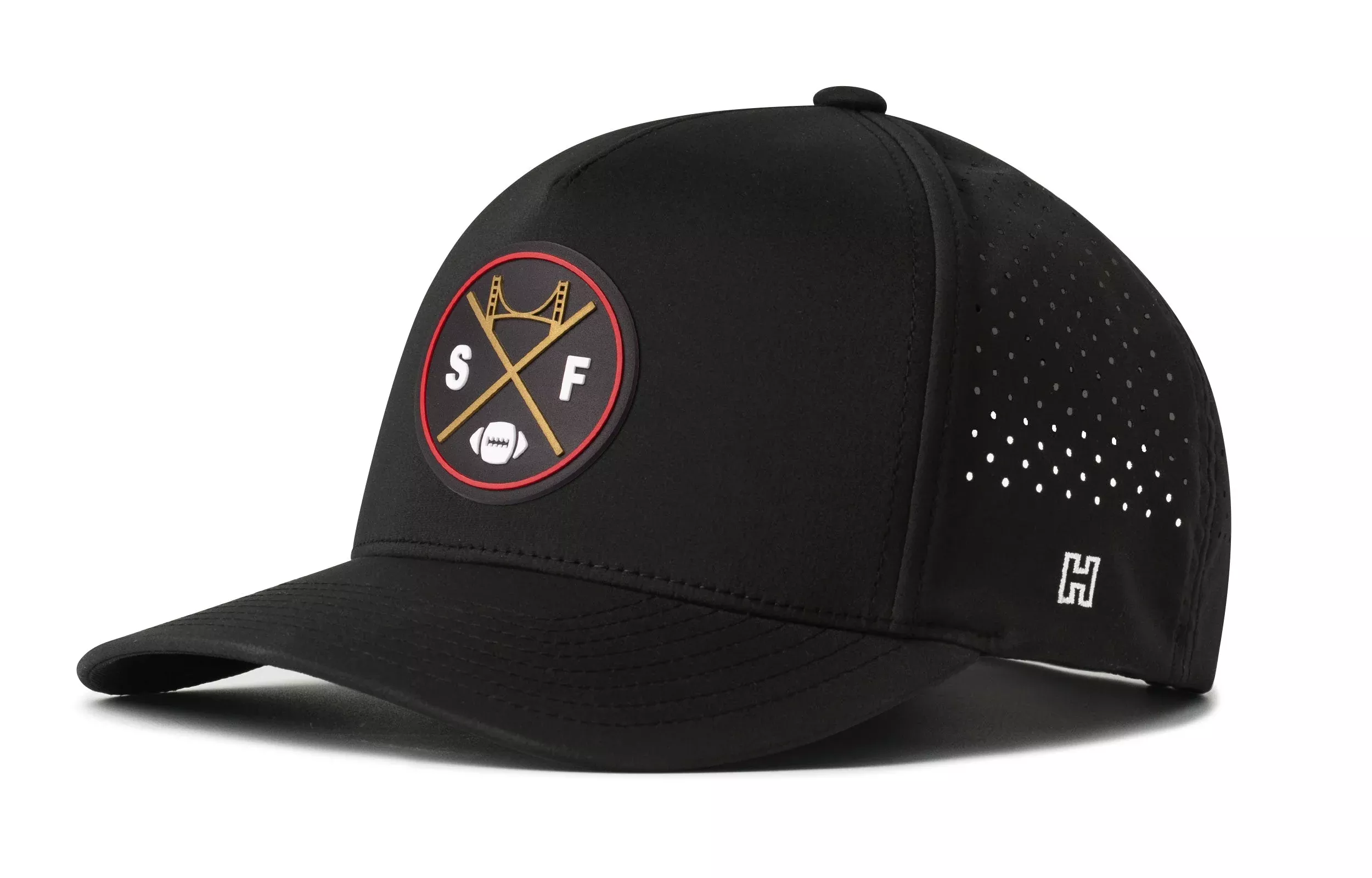 San Francisco Football Performance 5-Panel Hat|Black SF X Flexfit Snapback