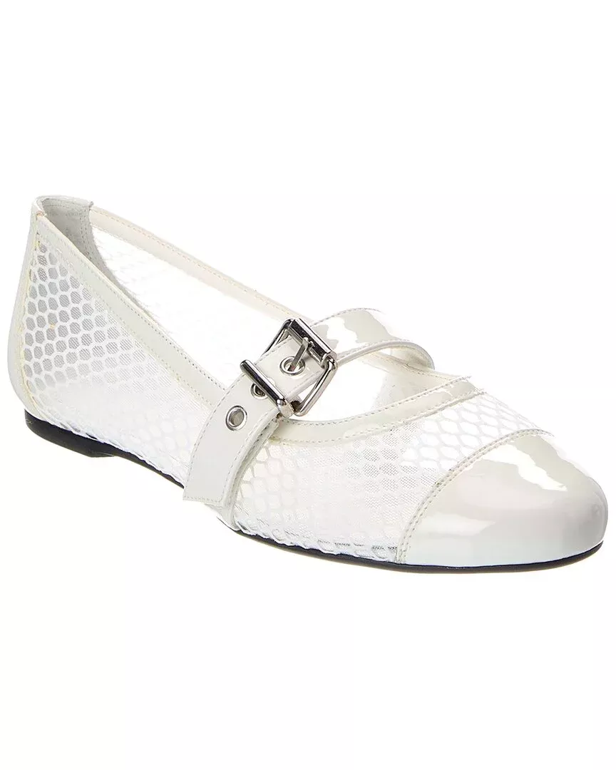 Schutz Hanna Mesh & Patent Ballet Flat