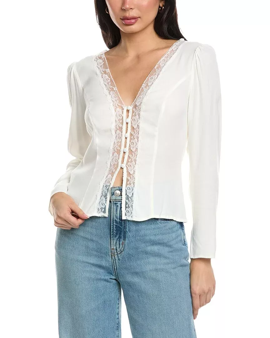 Seraphina V-Neck Button Front Blouse