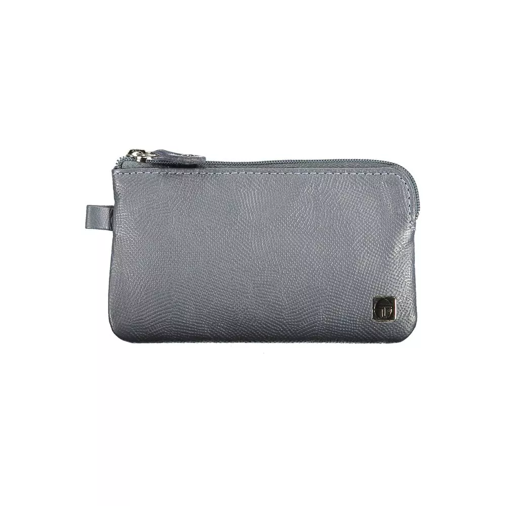 Sergio Tacchini Blue Leather Men Men's Wallet