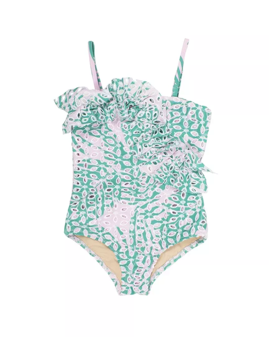 Shade Critters Ruffle One-Shoulder Swimsuit