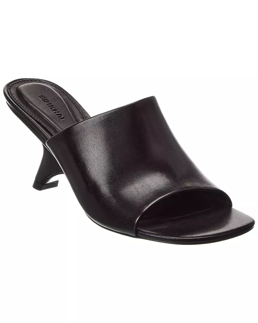 Simkhai Shadow Mule Leather Sandal