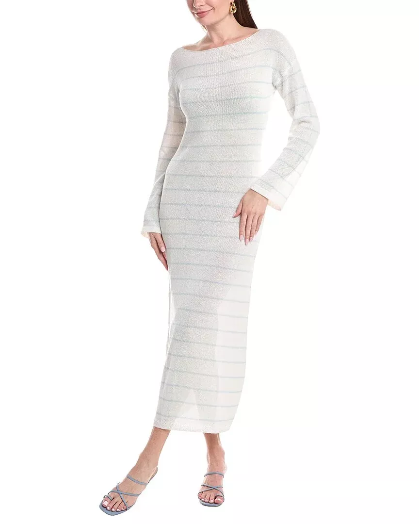 Solid & Striped The Polly Linen-Blend Maxi Dress