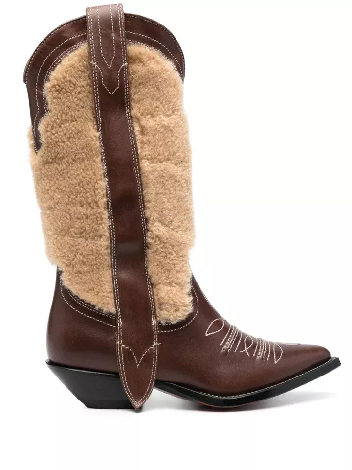 Sonora Women's Embroidered Leather Texan Boots