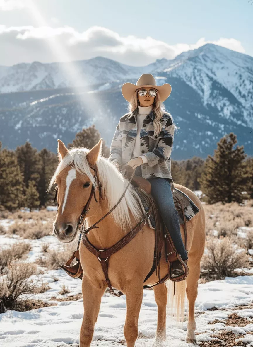 Southwest Button Up Jacket with Chest Pockets