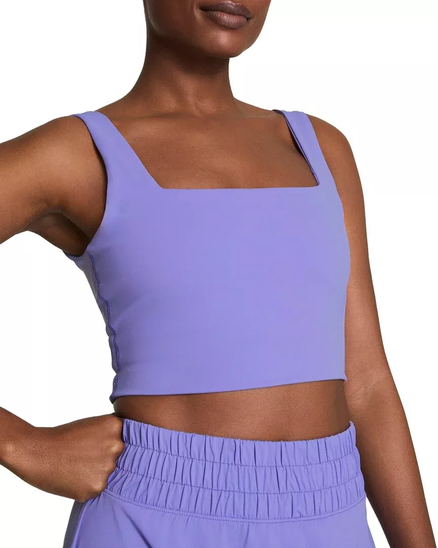 Spanx Cropped Square Neck Shelf Tank