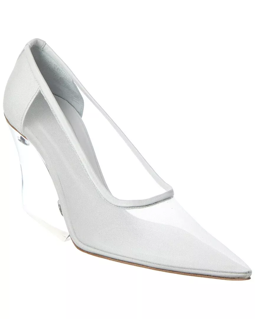 Sportmax Aia1234 Mesh & Leather Pump
