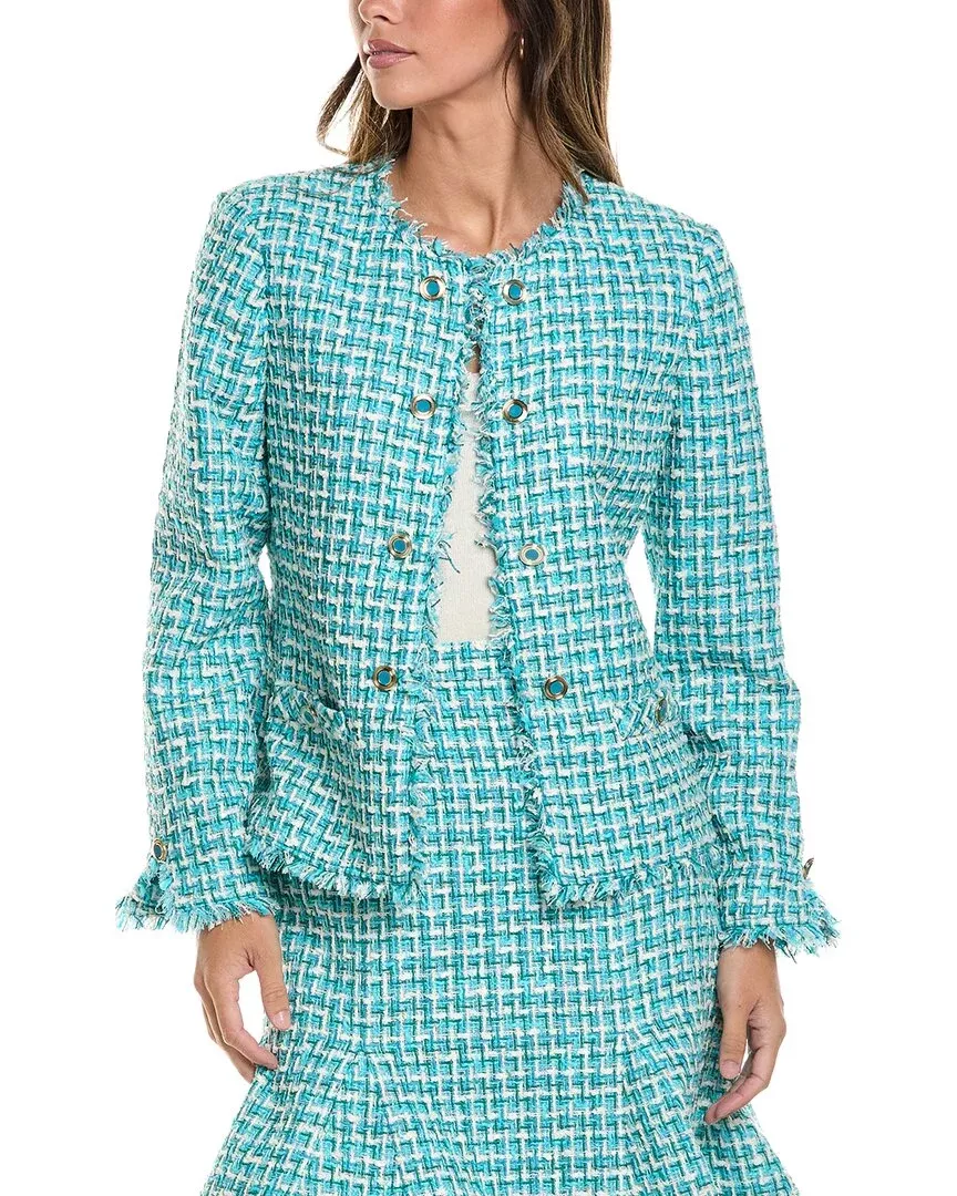 St. John Edge To Edge Tweed Jacket