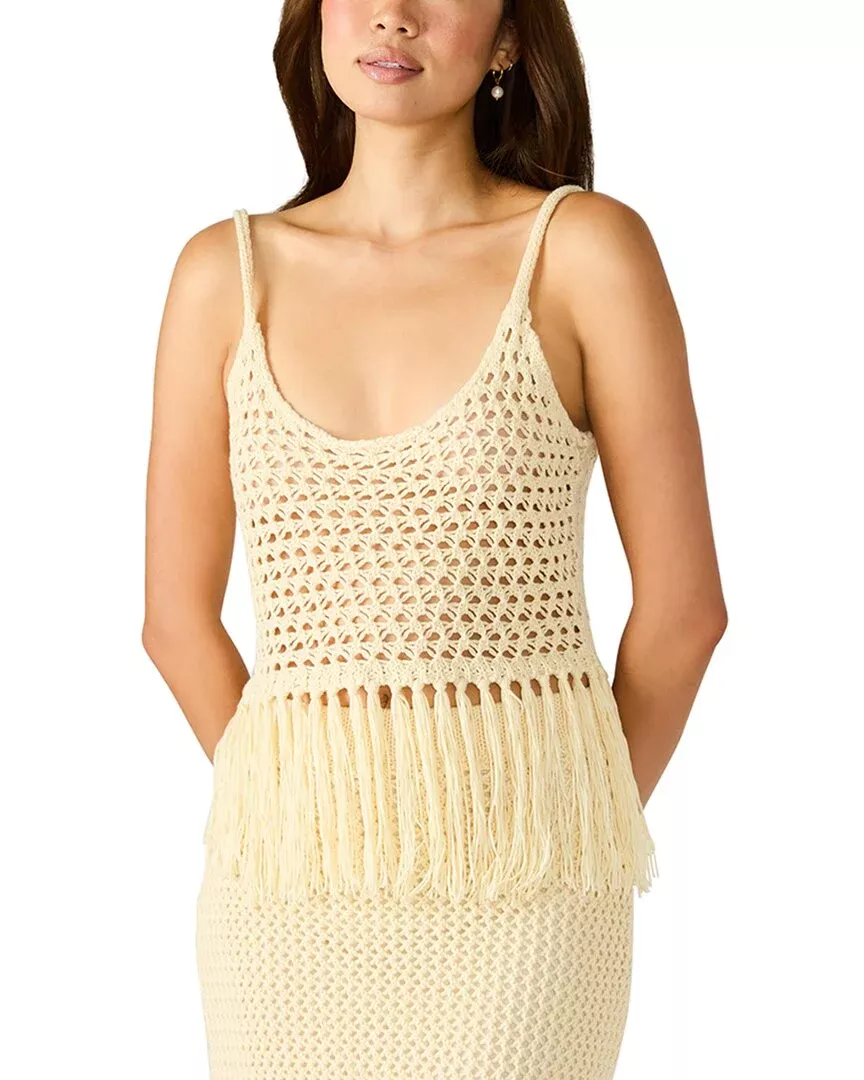 Steve Madden Aidyn Crochet Knit Tank