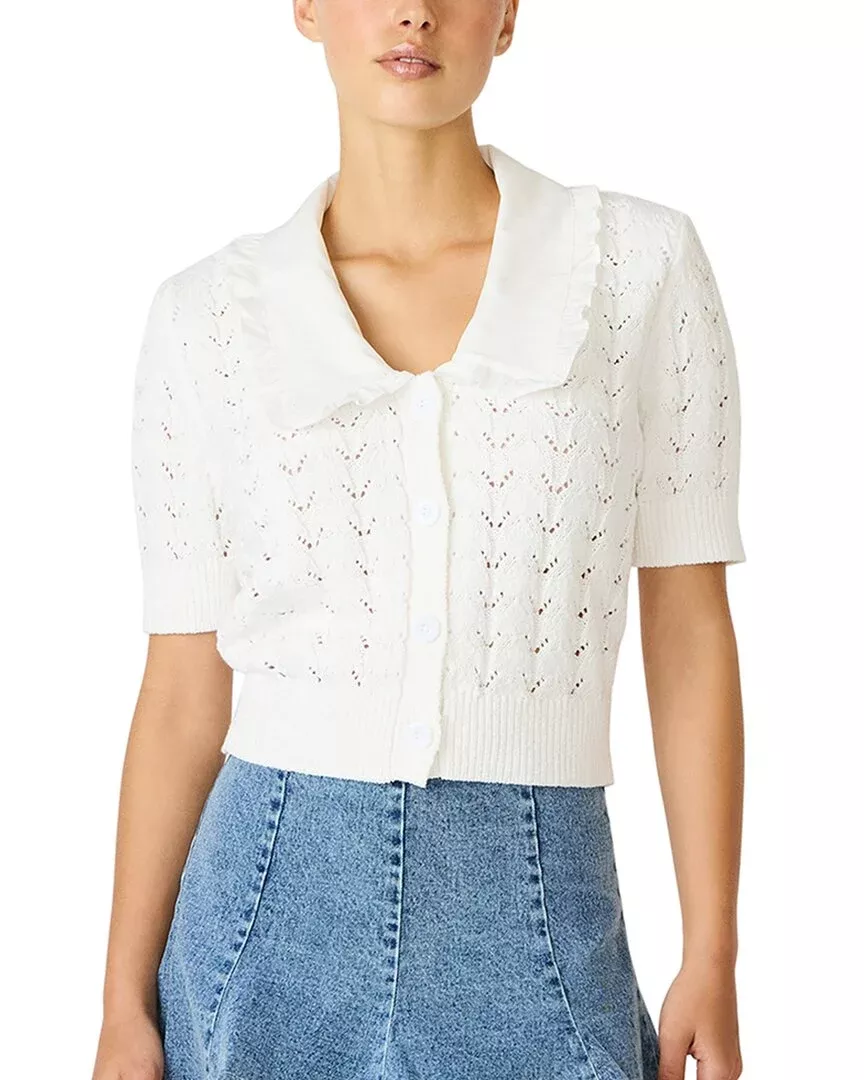 Steve Madden Cardigan With Pilgrim Collar