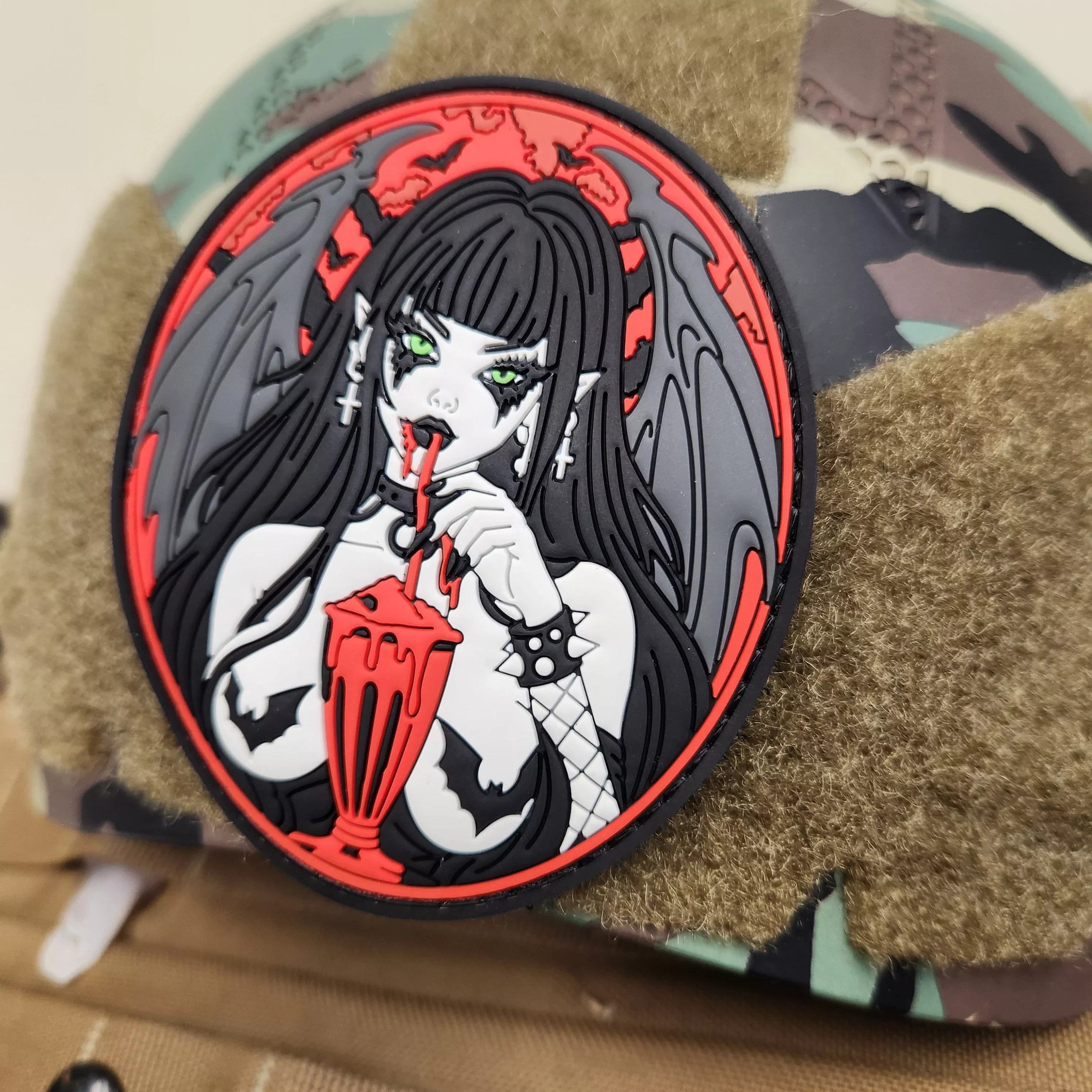 Succubus - Goth Vampire -3.5" PVC Patch