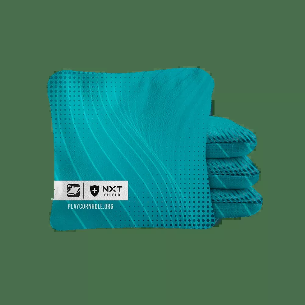 Teal NXT Shield Cornhole Bags