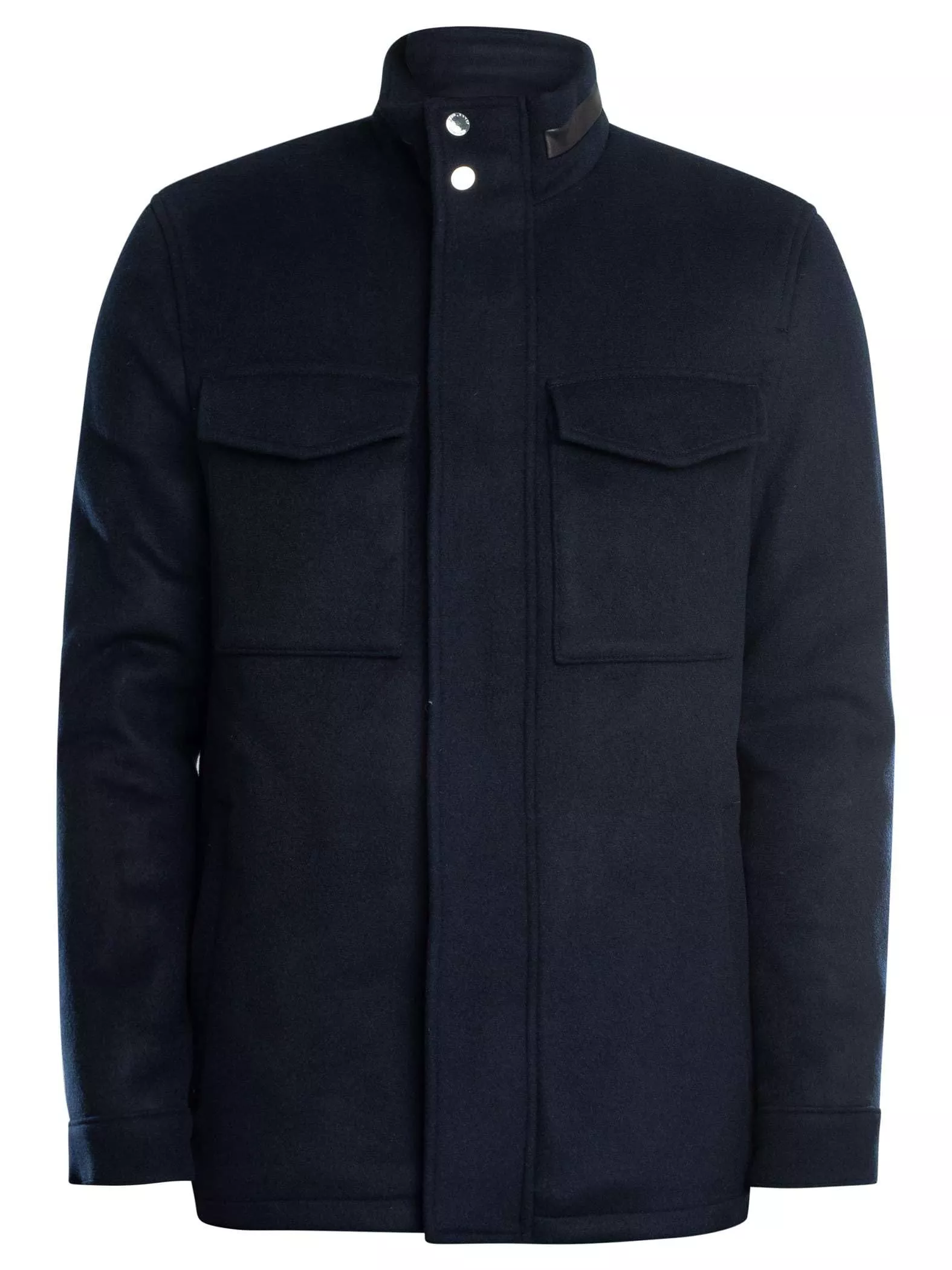 Ted Baker Men's Knowl Funnel Neck Field Jacket, Navy, XL