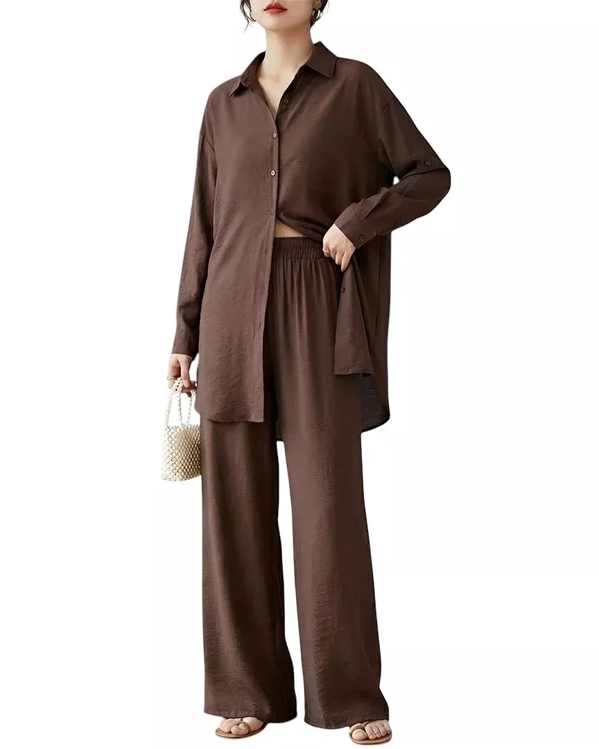 Teodora 2Pc Shirt & Pant Set