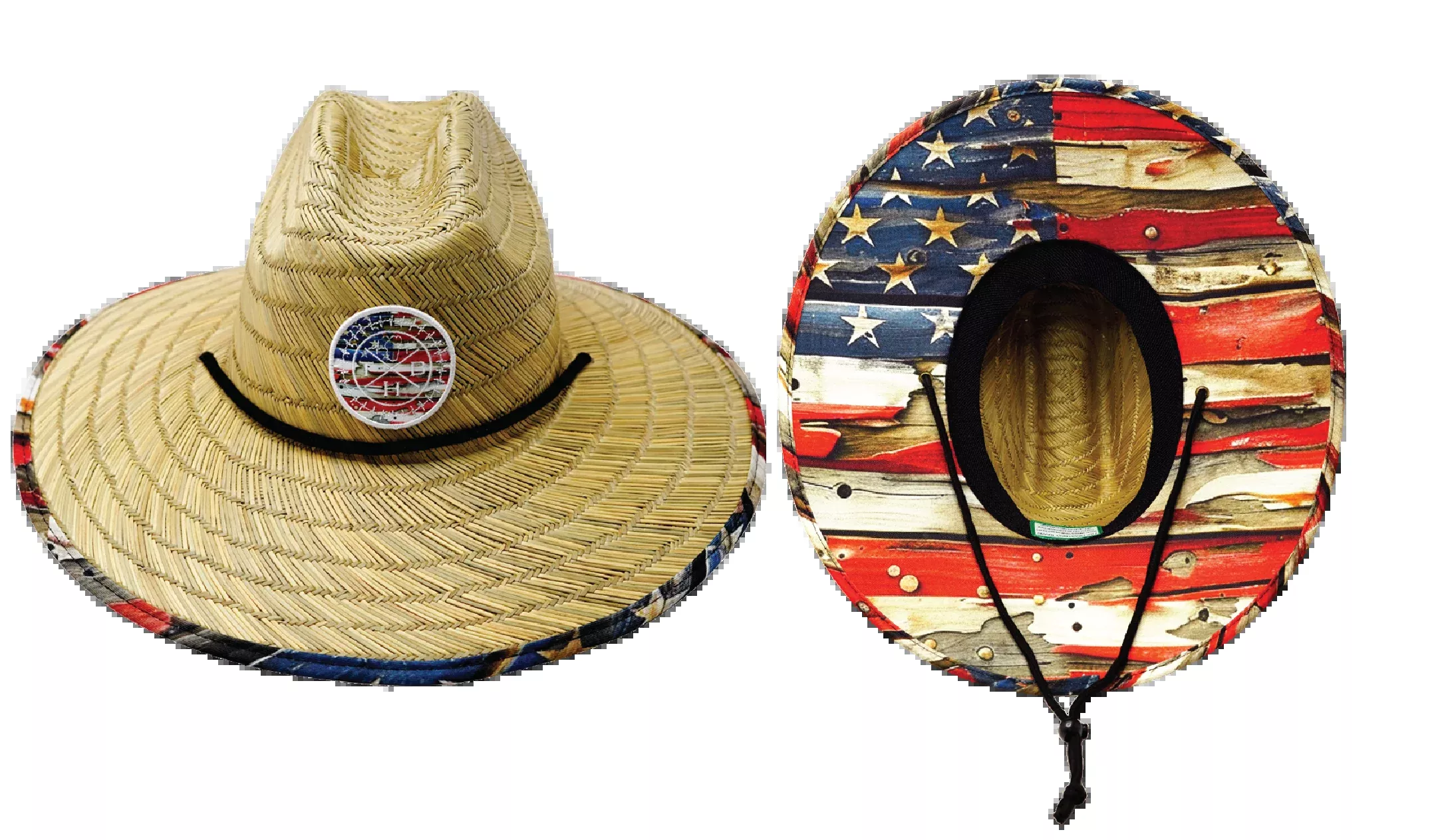 THB Straw - Sun Hat - Flag Rugged