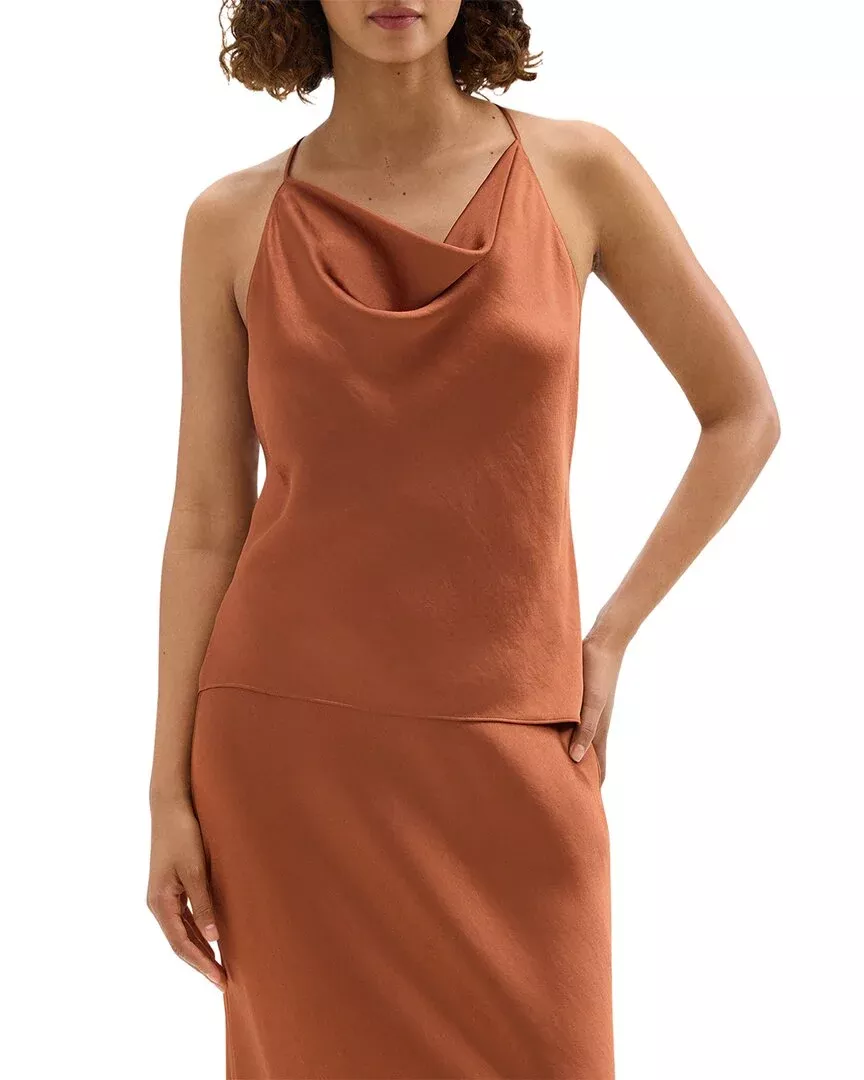 Theory Cowled Halter Dress