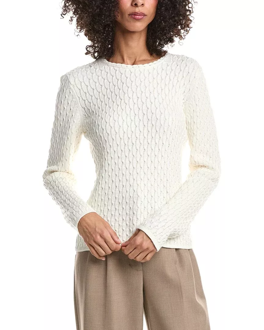 Theory Rib Cable Knit Cashmere Cardigan