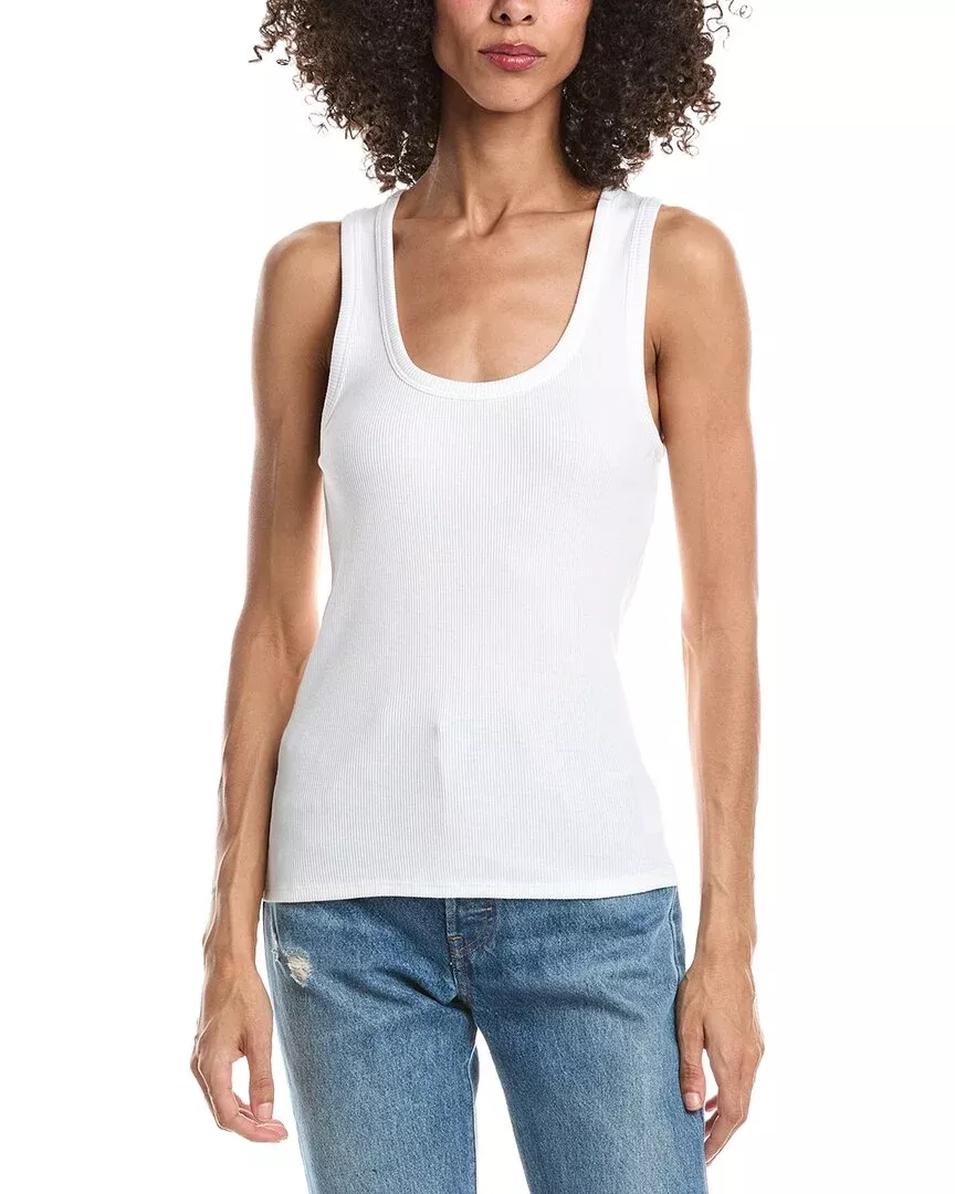 Theory Scoop Neck Rib Tank Top