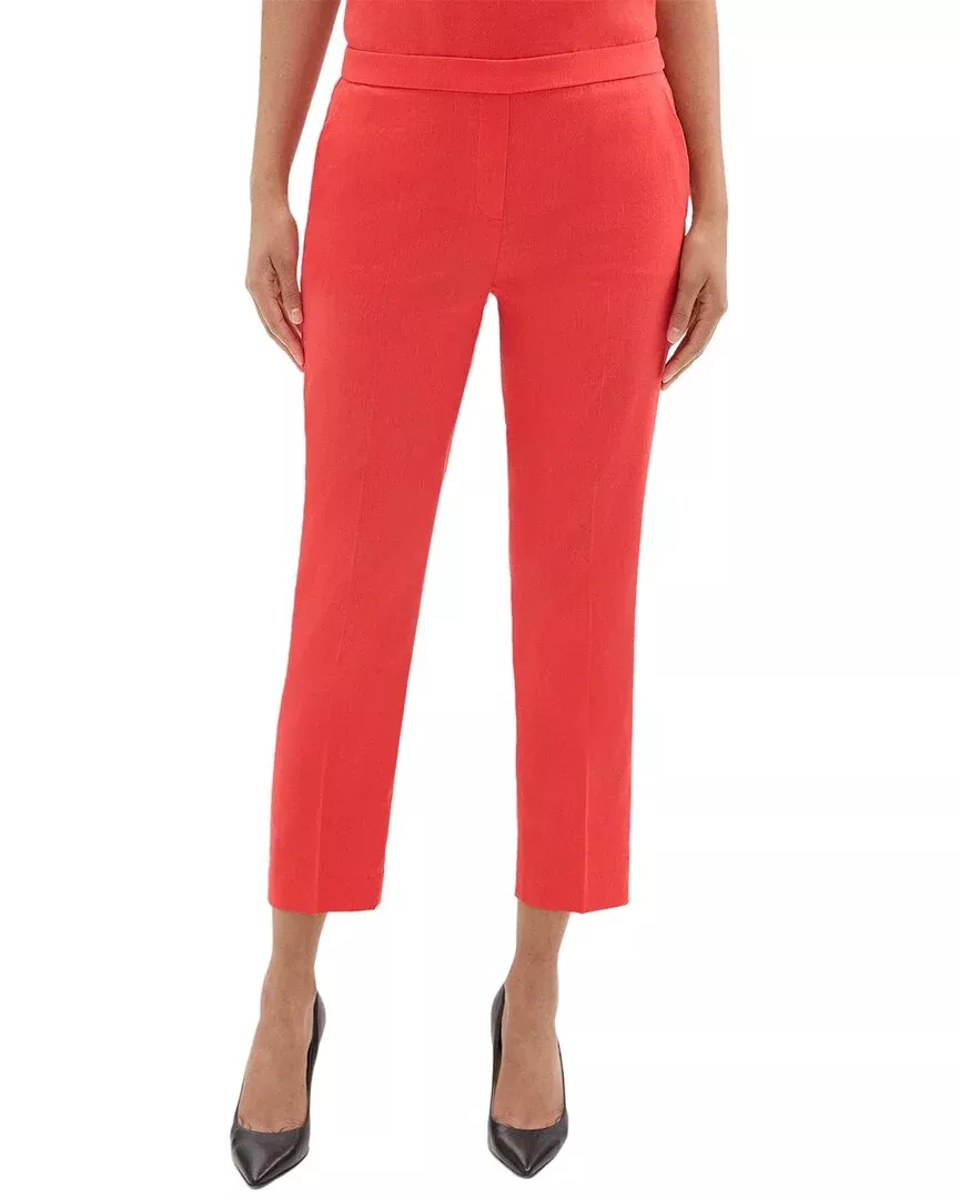 Theory Treeca Linen-Blend Pant
