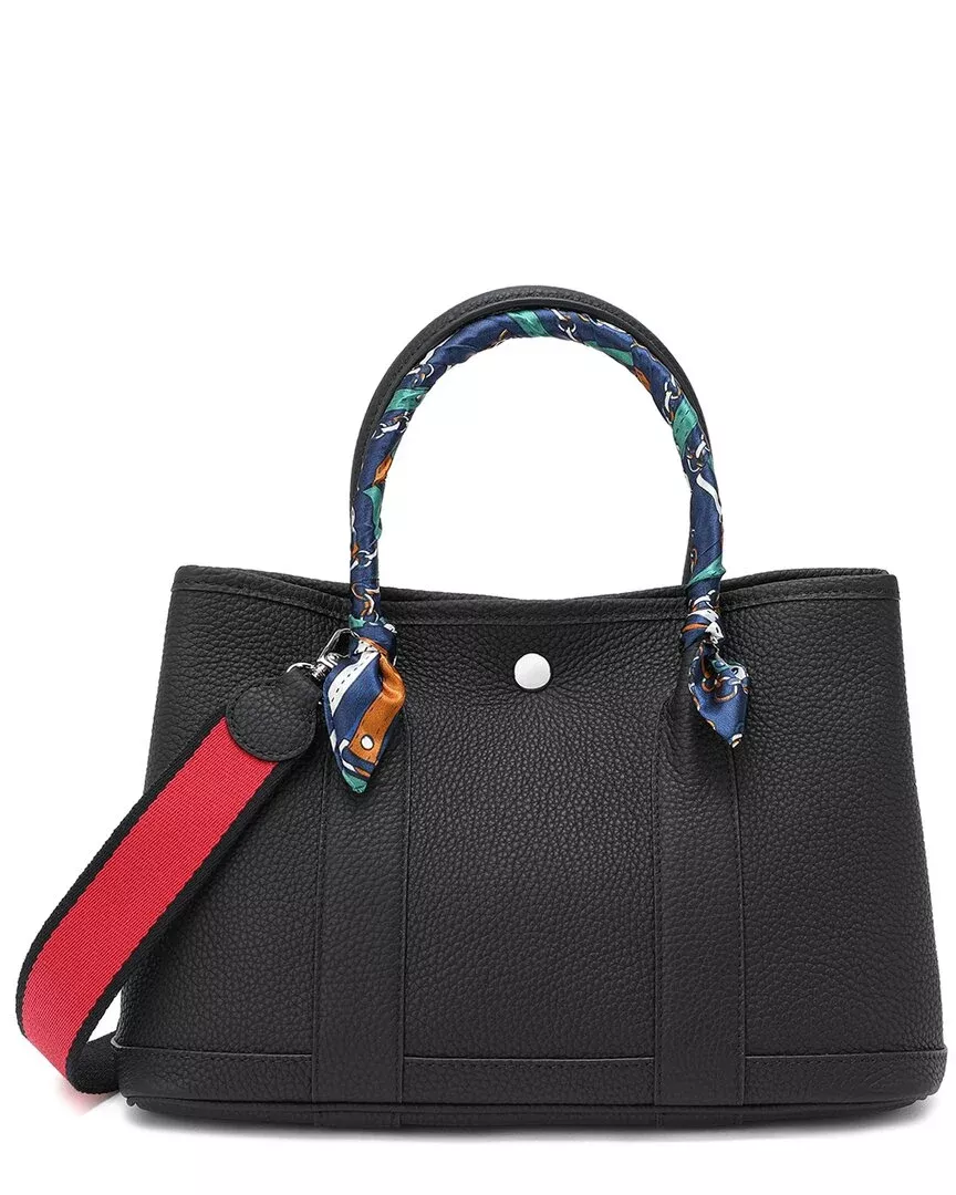 Tiffany & Fred Paris Fold-Over Smooth Leather Crossbody