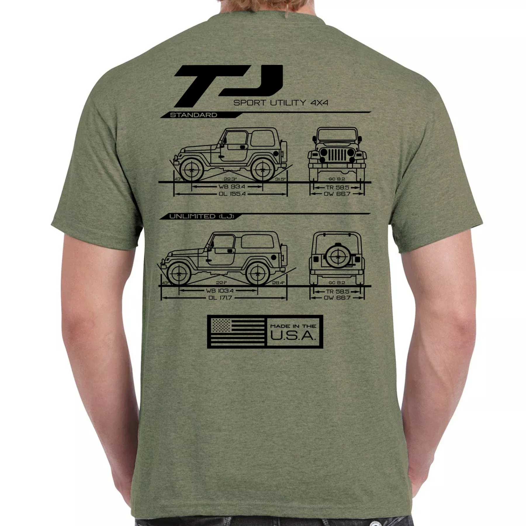 TJ/LJ Blueprint T-Shirt