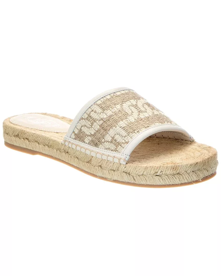 Tod's Logo Rafia Sandal