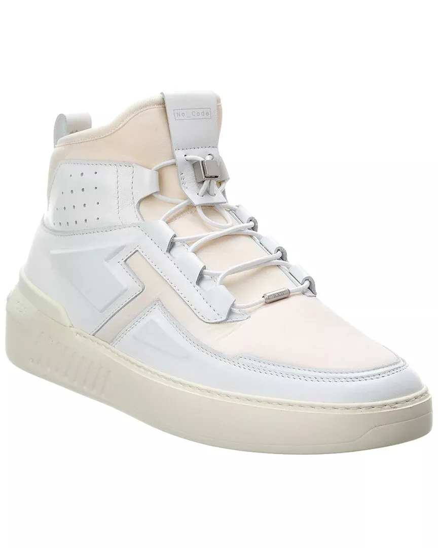 Tod’S X No_Code Leather High-Top Sneaker