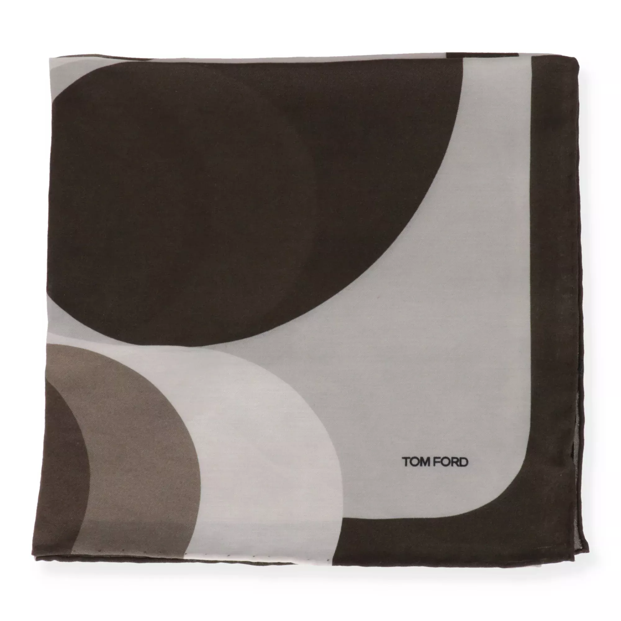 Tom Ford Mens Green Pocket Square