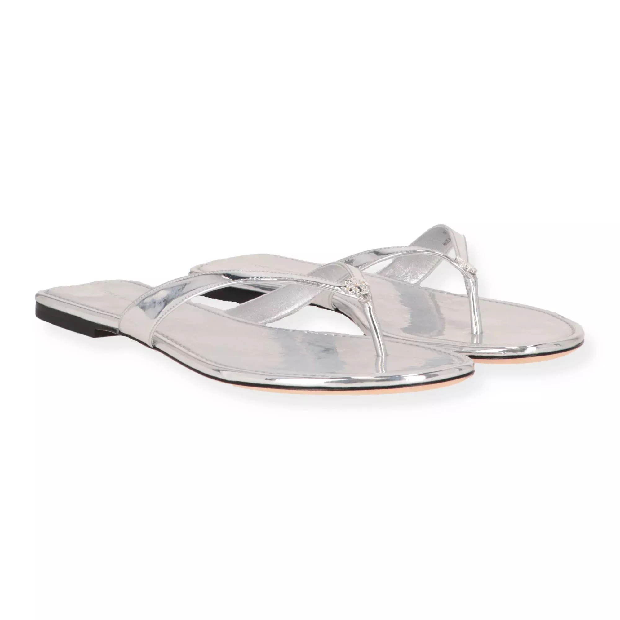 Tory Burch Womens Platinum Flip-Flop