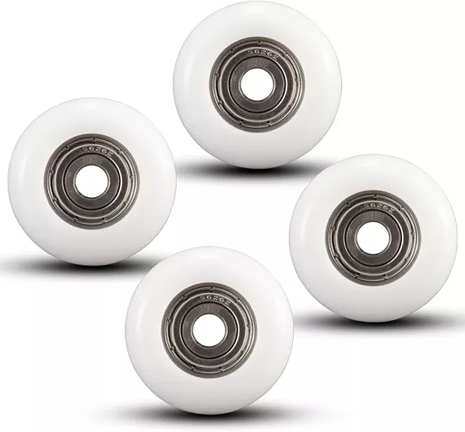 Total Gym Replacement Set of 4 Wheels/Rollers for Models 2000, 3000, Some 3000 XL, and a Few Very Early XL(White)