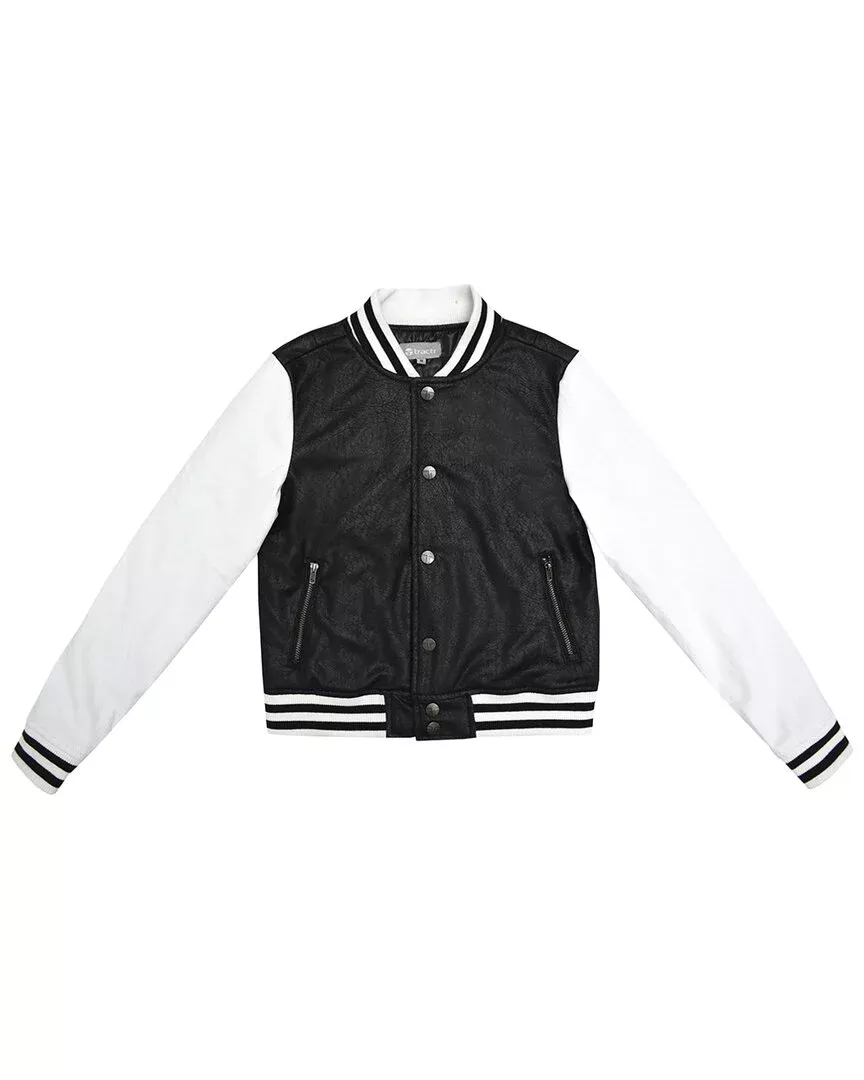 Tractr Jeans Crackle Coated Suede Twill Jacket