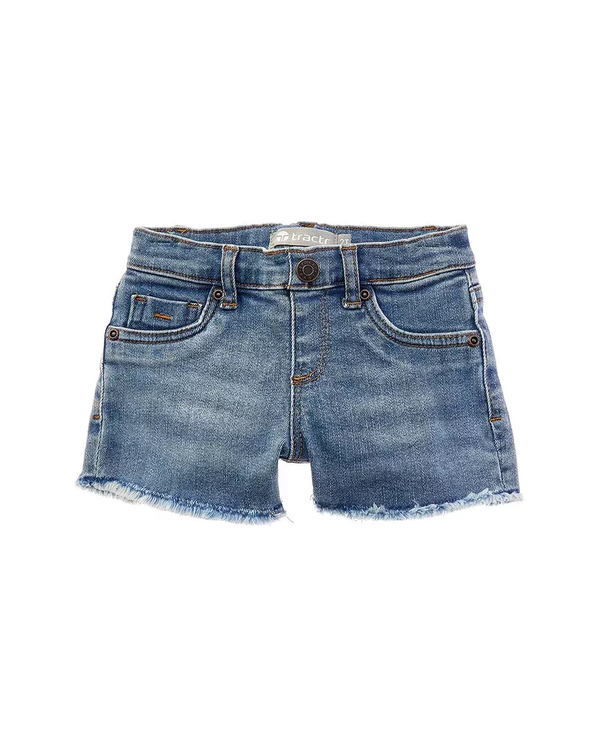 Tractr Jeans Pull-On Short With Faux Button