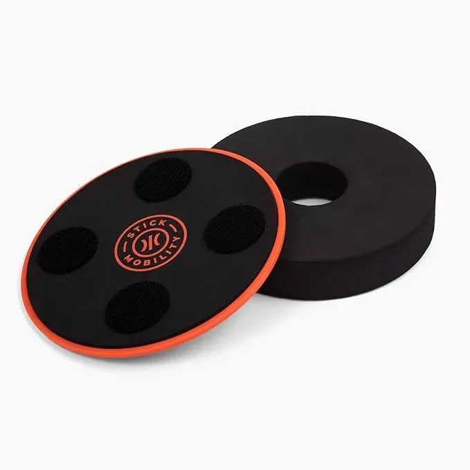 TriSlider | Exercise Glider Discs, Balance and Stability Trainer for Hands & Feet to Improve Coordination and Engage Core Strength.