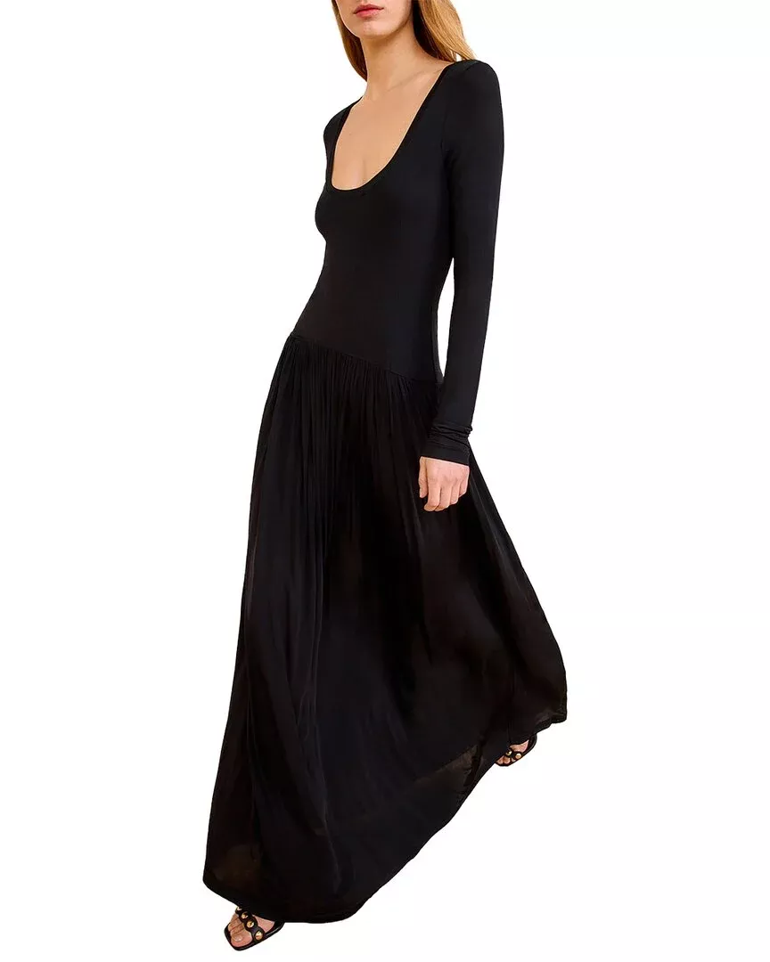 Ulla Johnson Amal Jersey U-Neck Dress