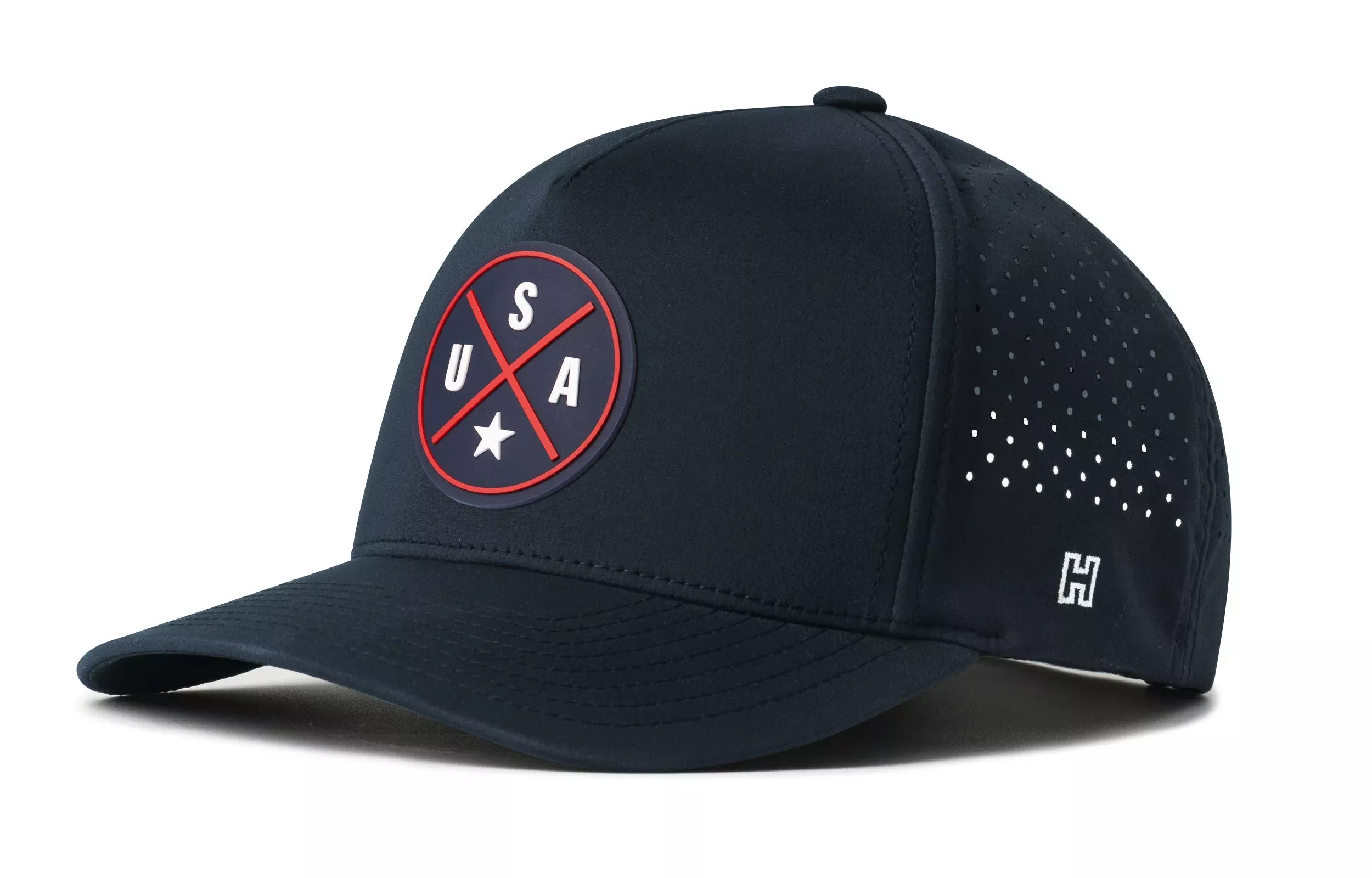 USA X Performance 5-Panel Hat| Blue-Red-White America Flexfit Snapback