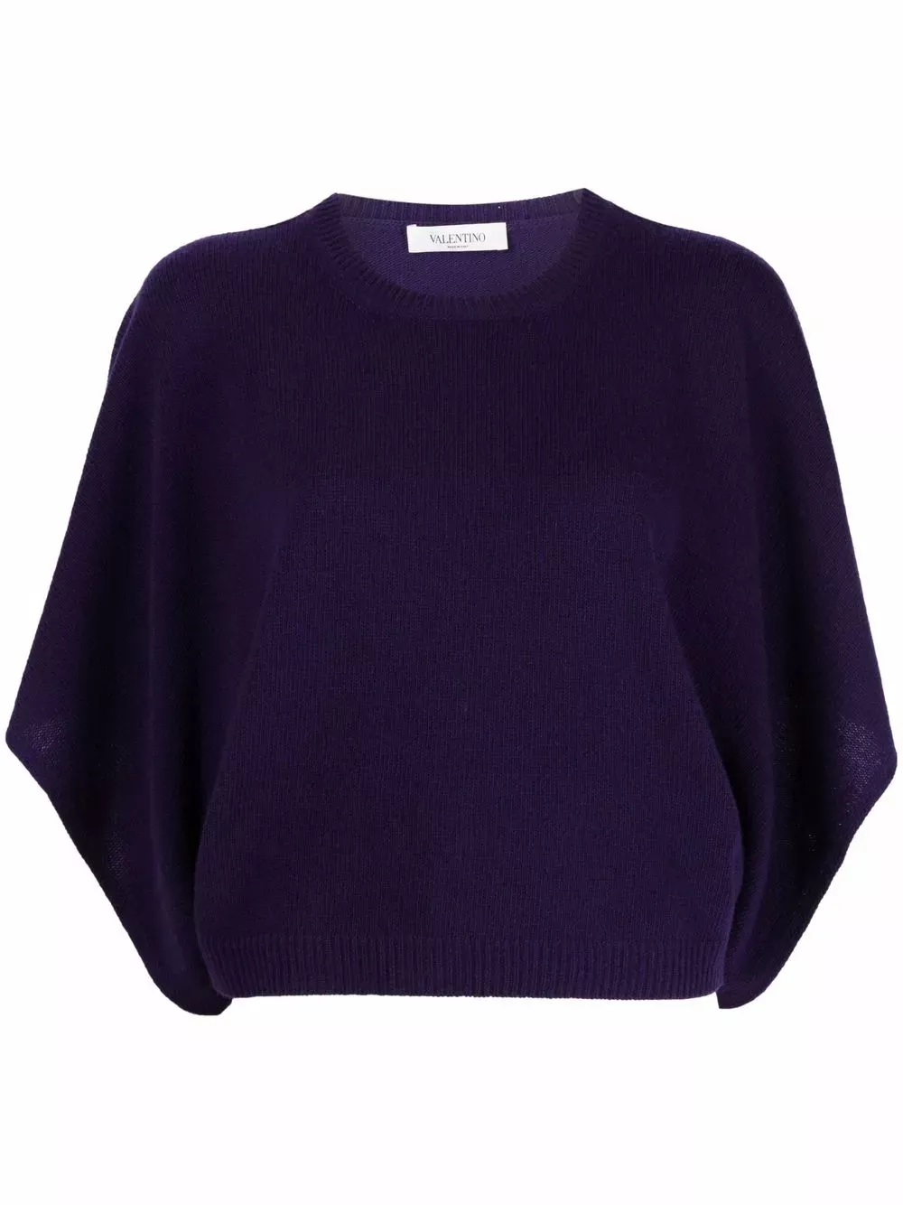 Valentino Garavani Batwing-Sleeve Knitted Top