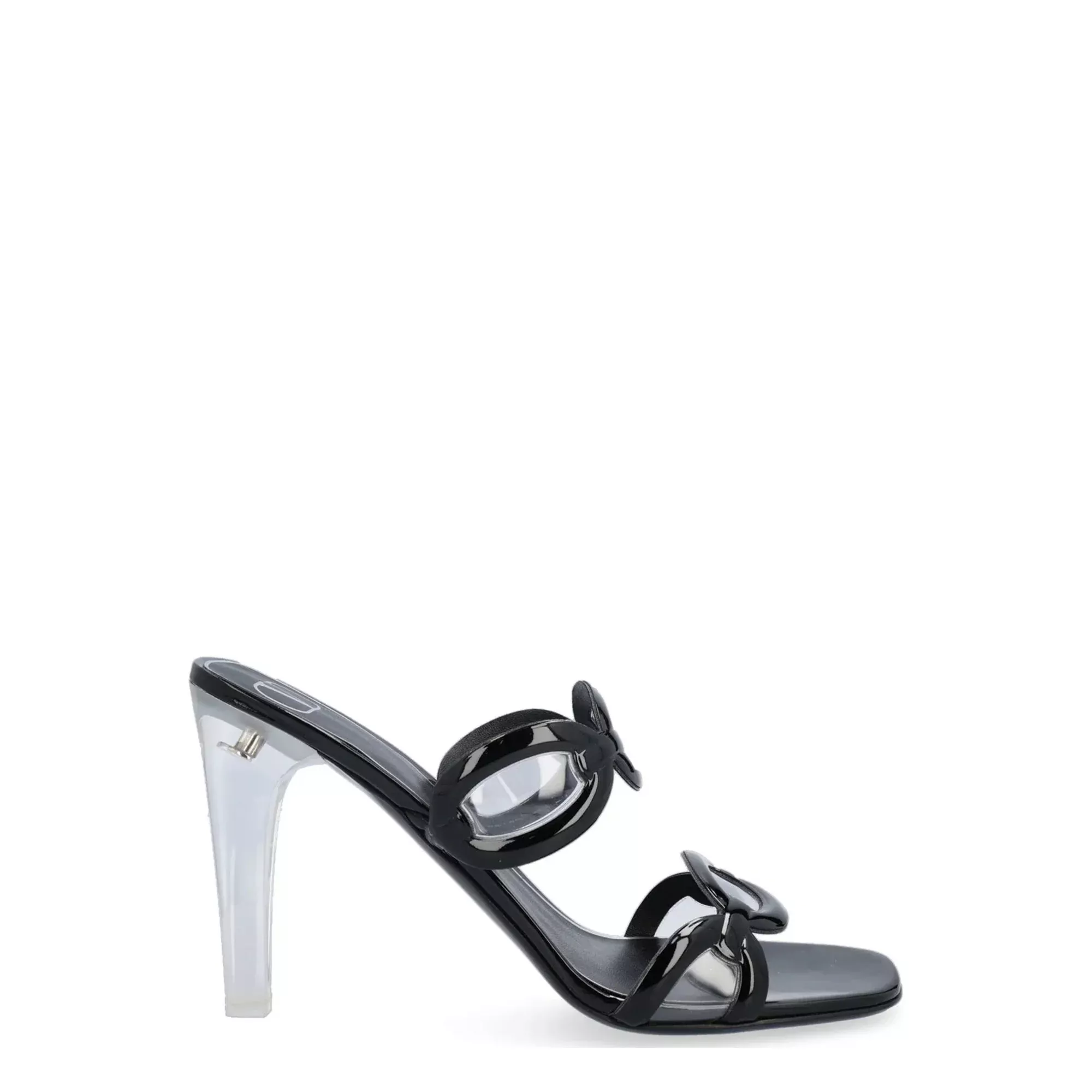 Valentino Garavani Chain Transparent-Heel Sandals