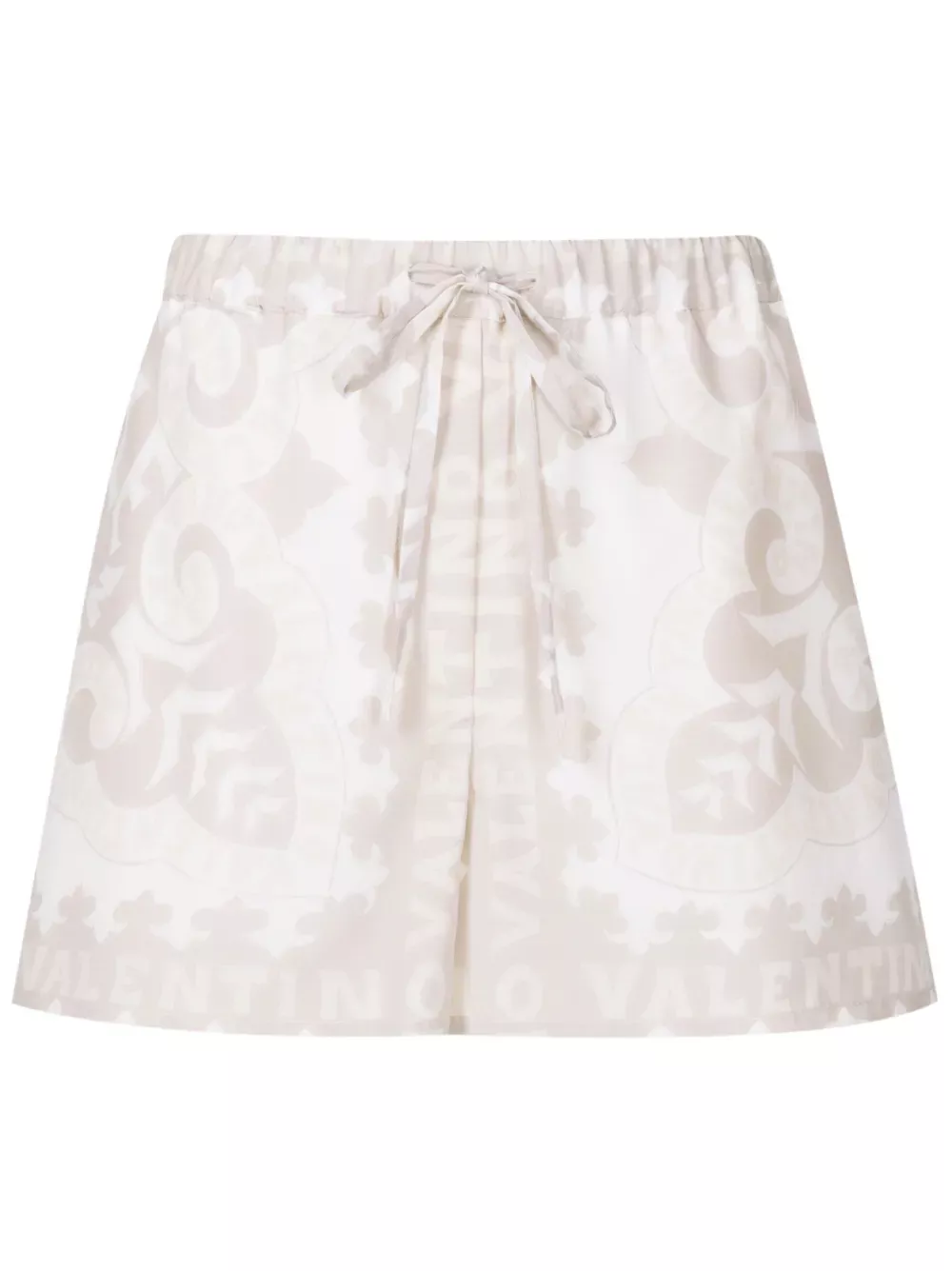 Valentino Garavani Geometric-Print Drawstring Shorts