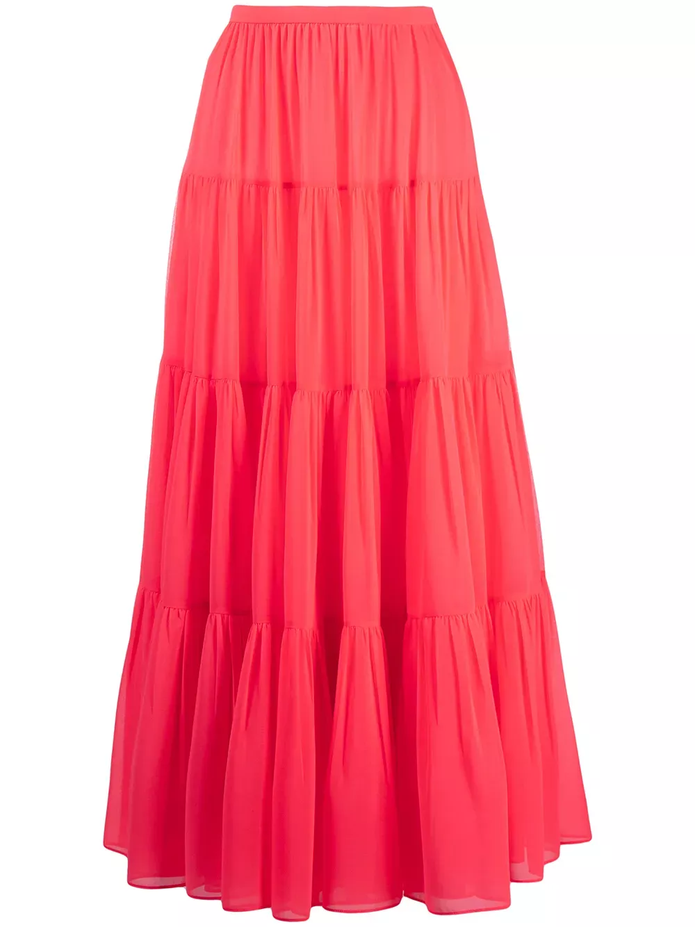 Valentino Garavani Long Tiered Skirt
