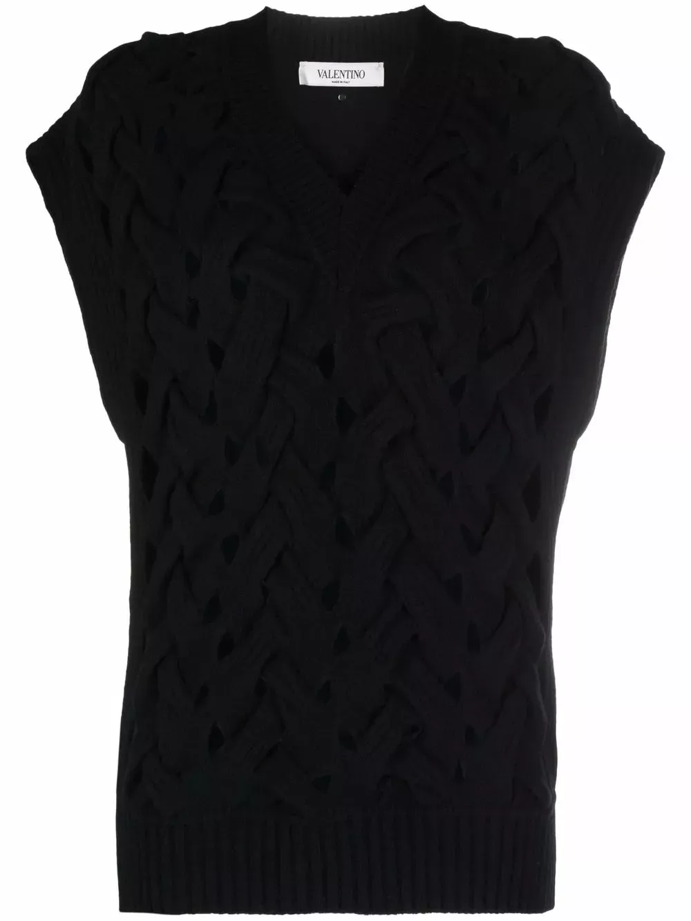 Valentino Garavani Open-Knit Wool-Blend Vest