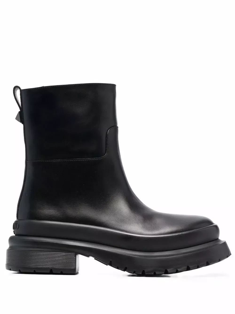 Valentino Garavani Rockstud Almond-Toe Ankle Boots