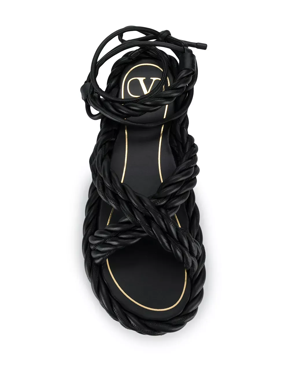 Valentino Garavani The Rope Ankle-Tie Sandals