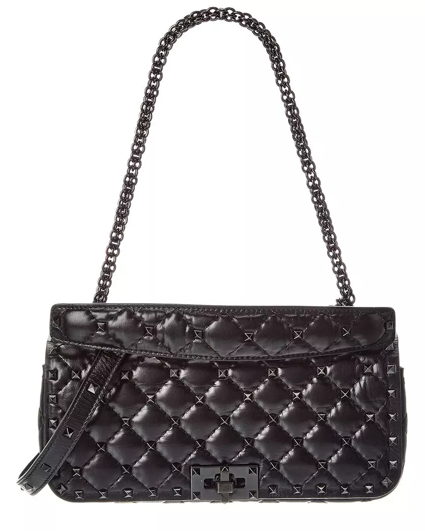 Valentino Rockstud Quilted Leather Shoulder Bag