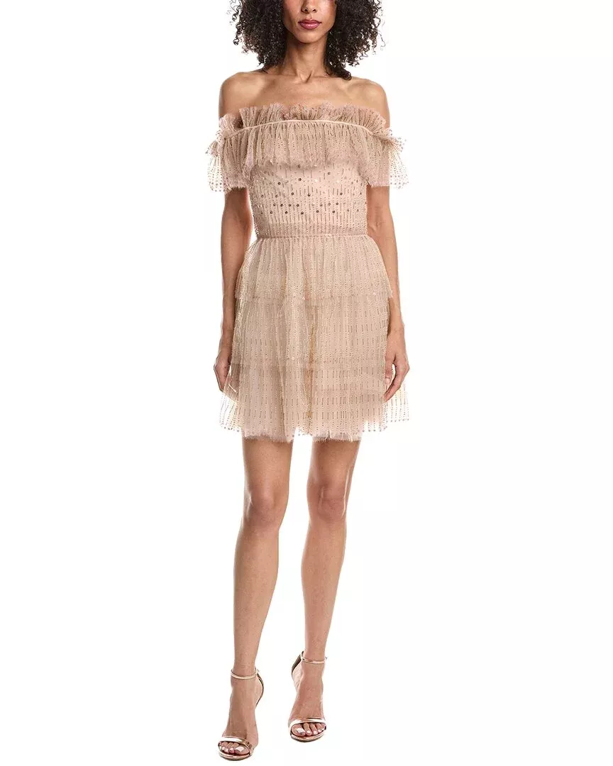 Valentino Tulle Silk-Blend Mini Dress