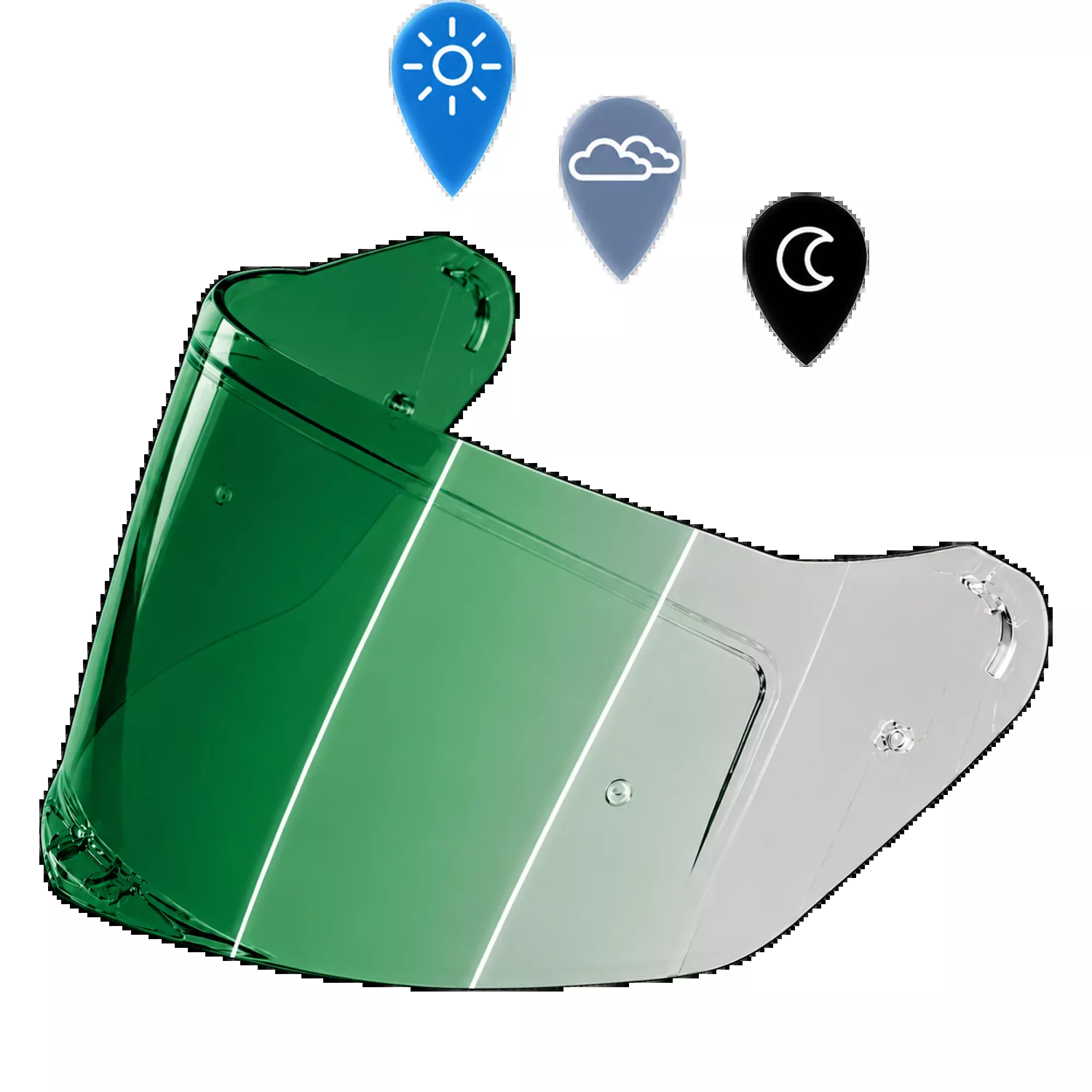 Viper Shield Outer- Photochromic Green